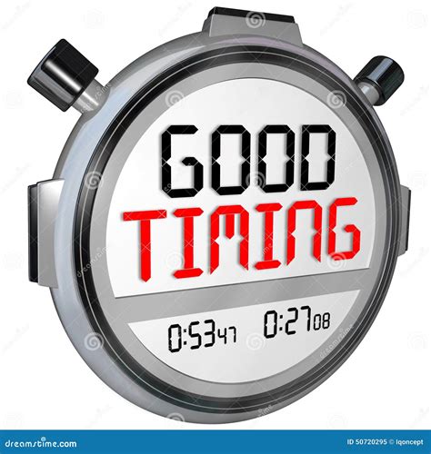 word for good timing.